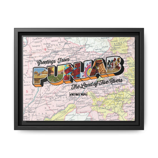 Homeland Greetings - Framed Canvas Art