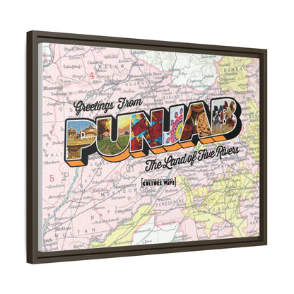 Homeland Greetings - Framed Canvas Art