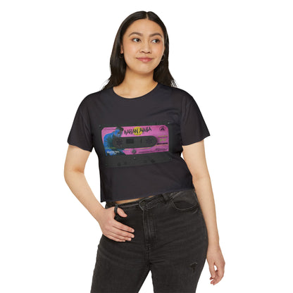 Karan Aujla Retrowave Festival Crop Top
