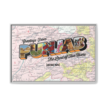 Homeland Greetings - Framed Canvas Art