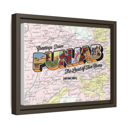 Homeland Greetings - Framed Canvas Art