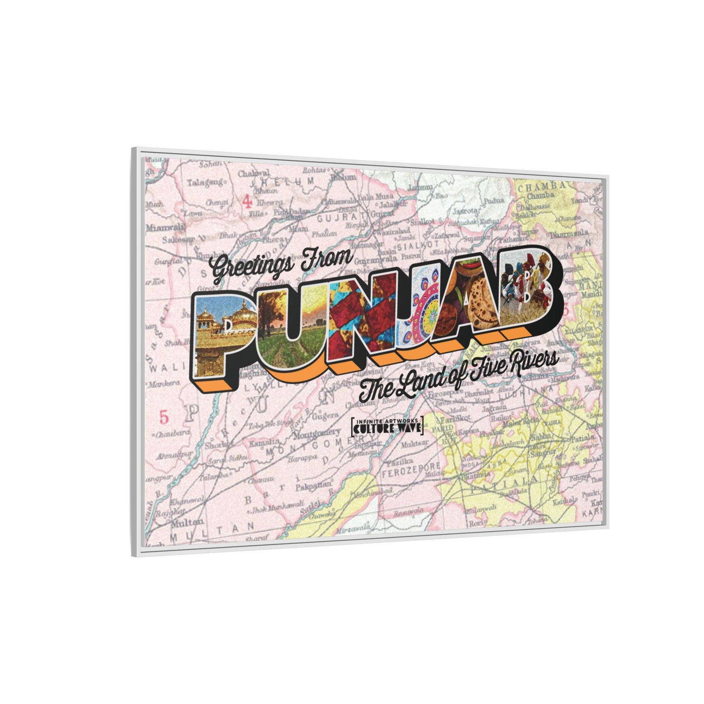 Homeland Greetings - Framed Canvas Art