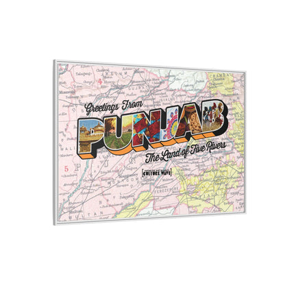 Homeland Greetings - Framed Canvas Art