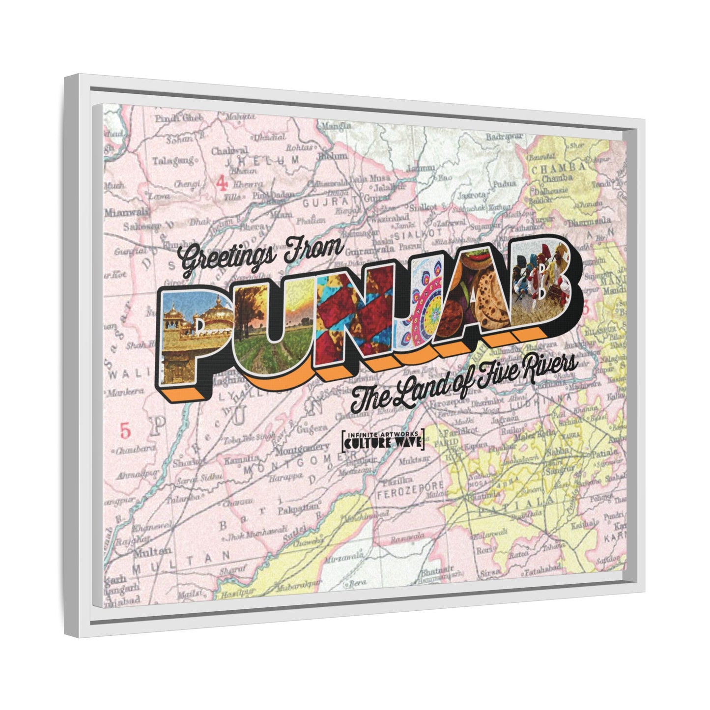 Homeland Greetings - Framed Canvas Art