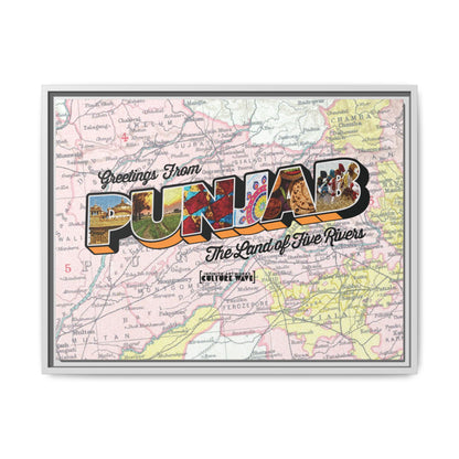Homeland Greetings - Framed Canvas Art