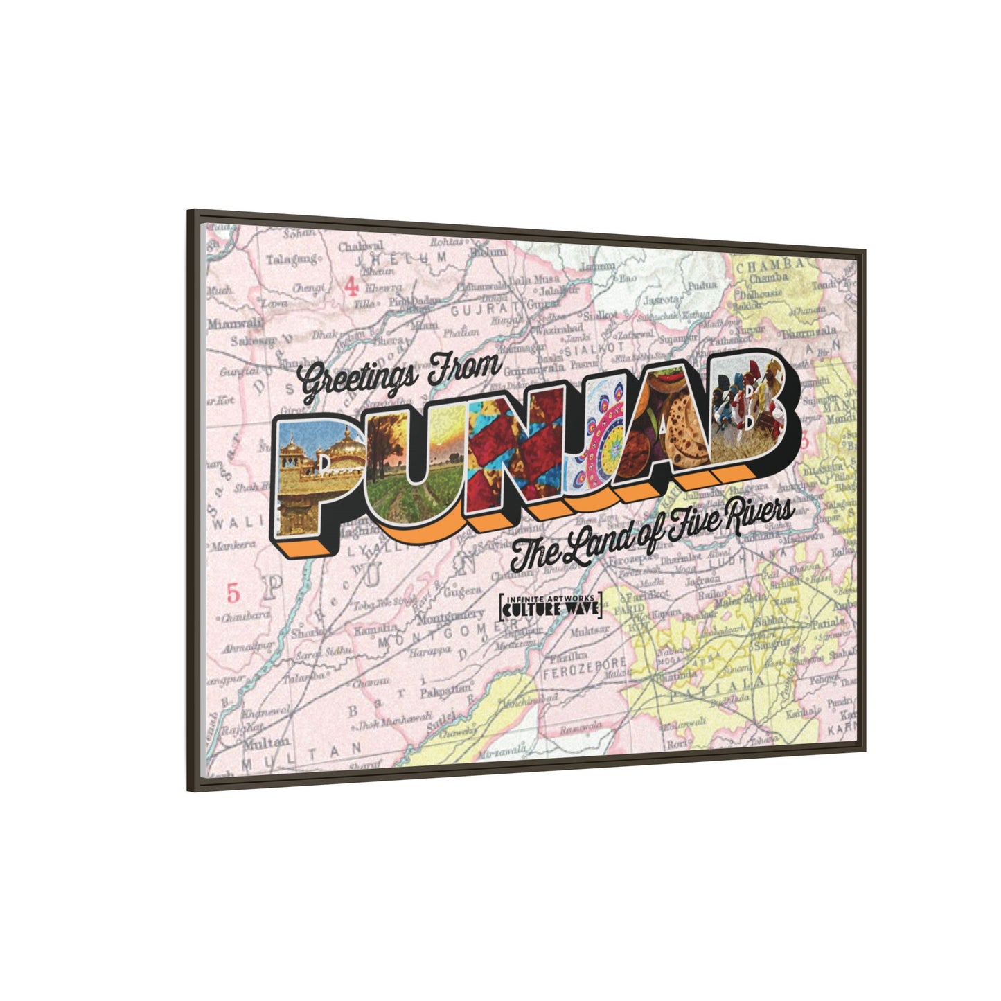 Homeland Greetings - Framed Canvas Art