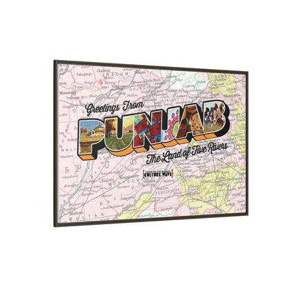 Homeland Greetings - Framed Canvas Art