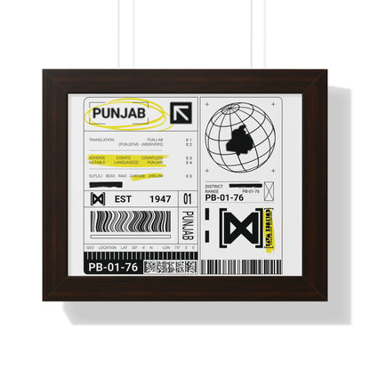 Origin Label - Framed Horizontal Poster