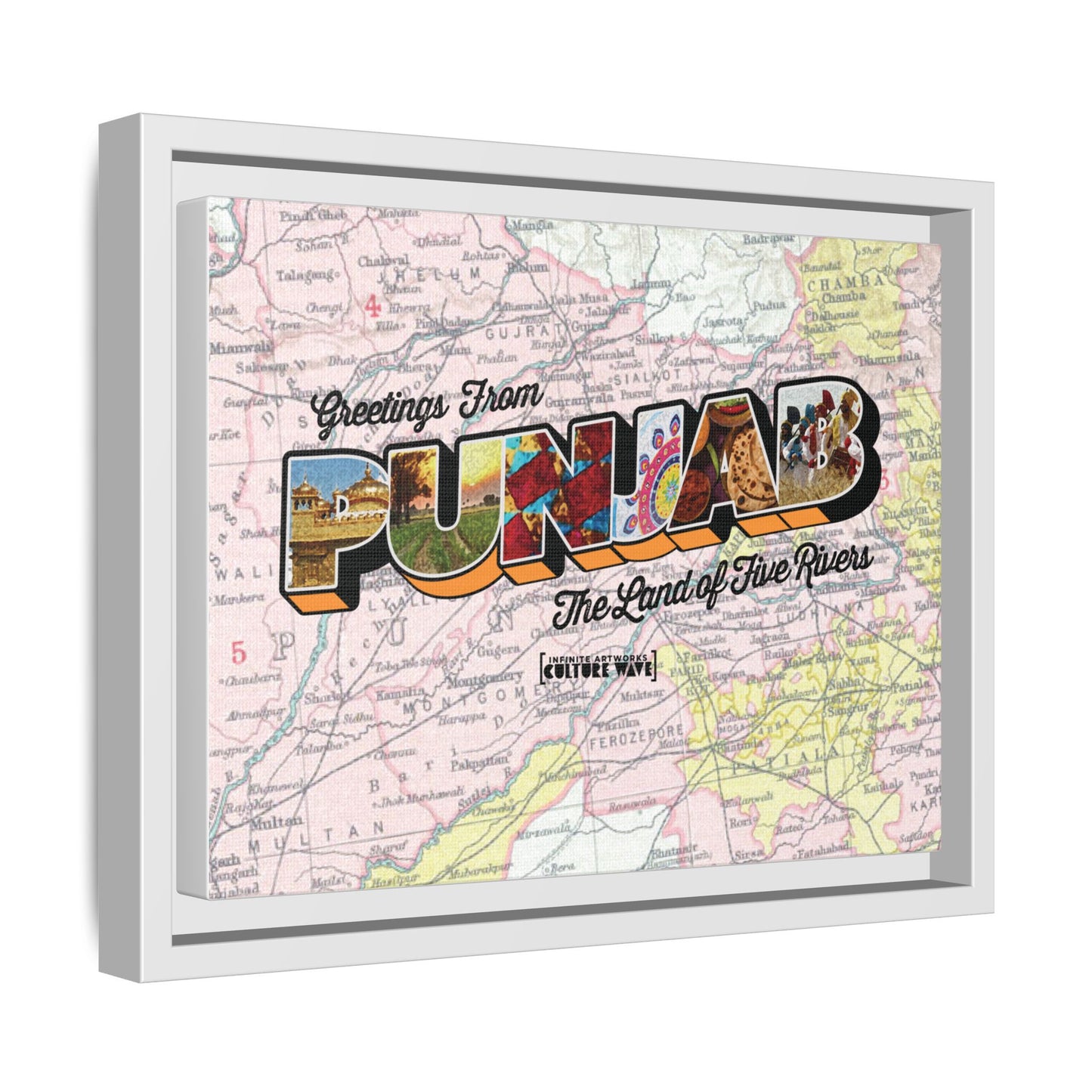 Homeland Greetings - Framed Canvas Art