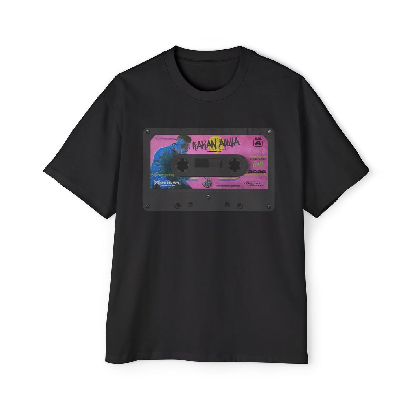 Karan Aujla Retrowave Oversized Tee