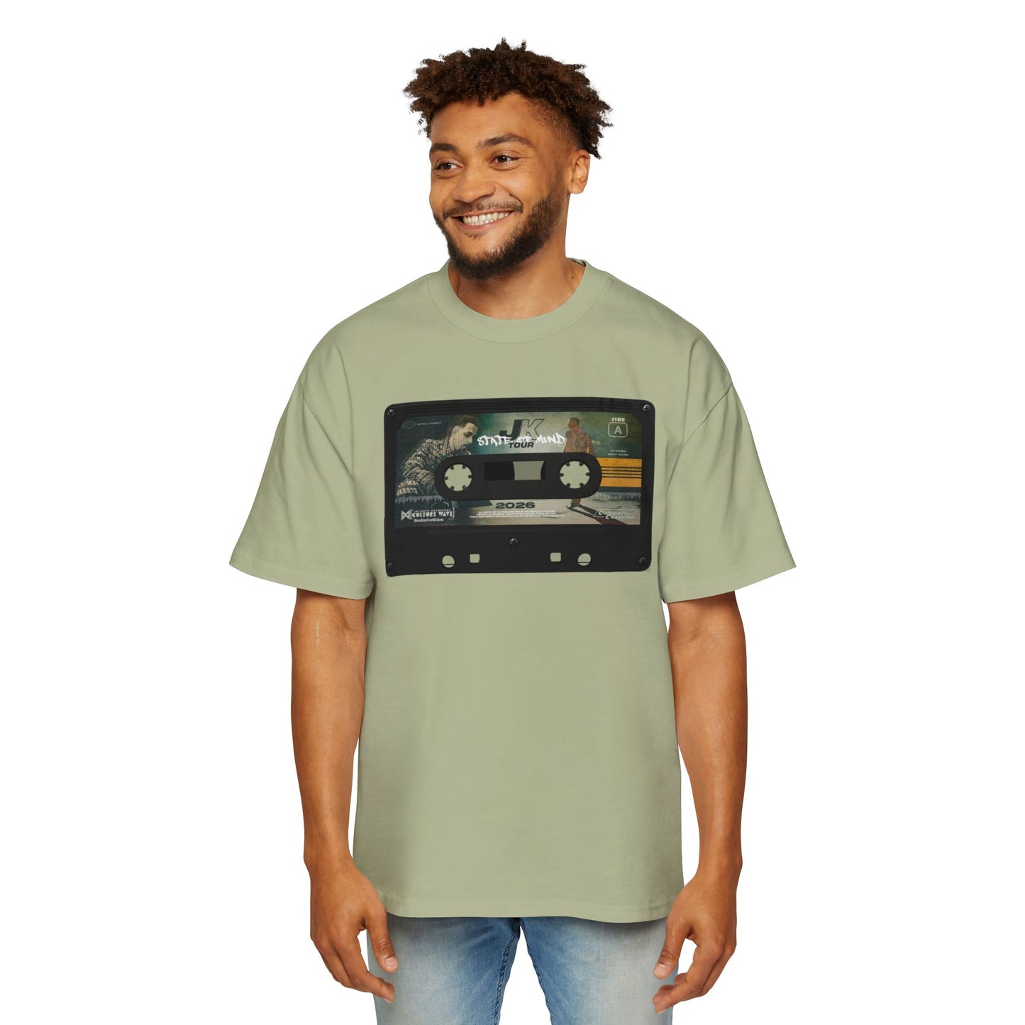 JK State of Mind Retrowave Oversized Tee