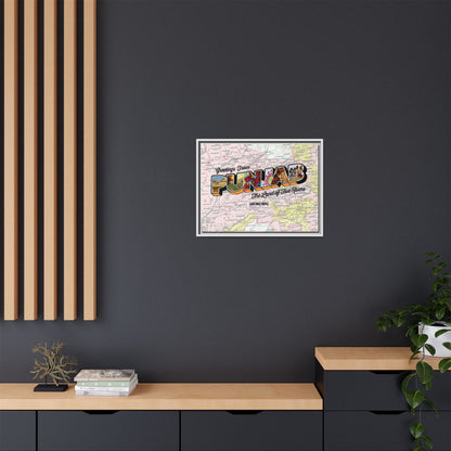 Homeland Greetings - Framed Canvas Art
