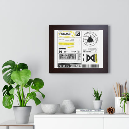 Origin Label - Framed Horizontal Poster