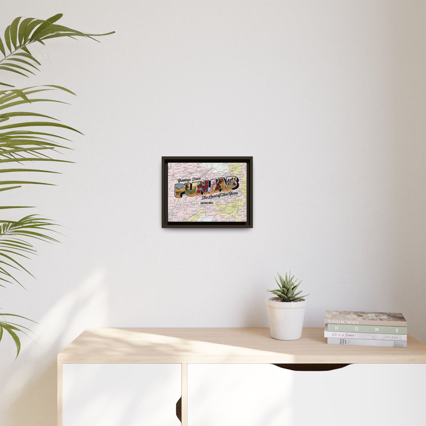 Homeland Greetings - Framed Canvas Art