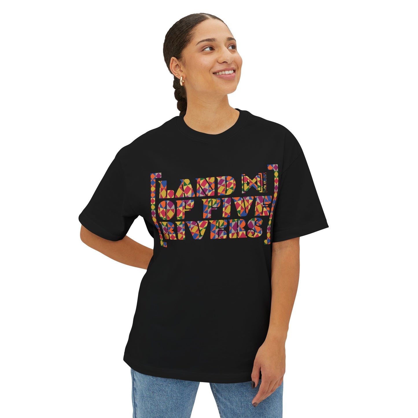 Culture Wave Phulkari Unisex Oversized Boxy Tee