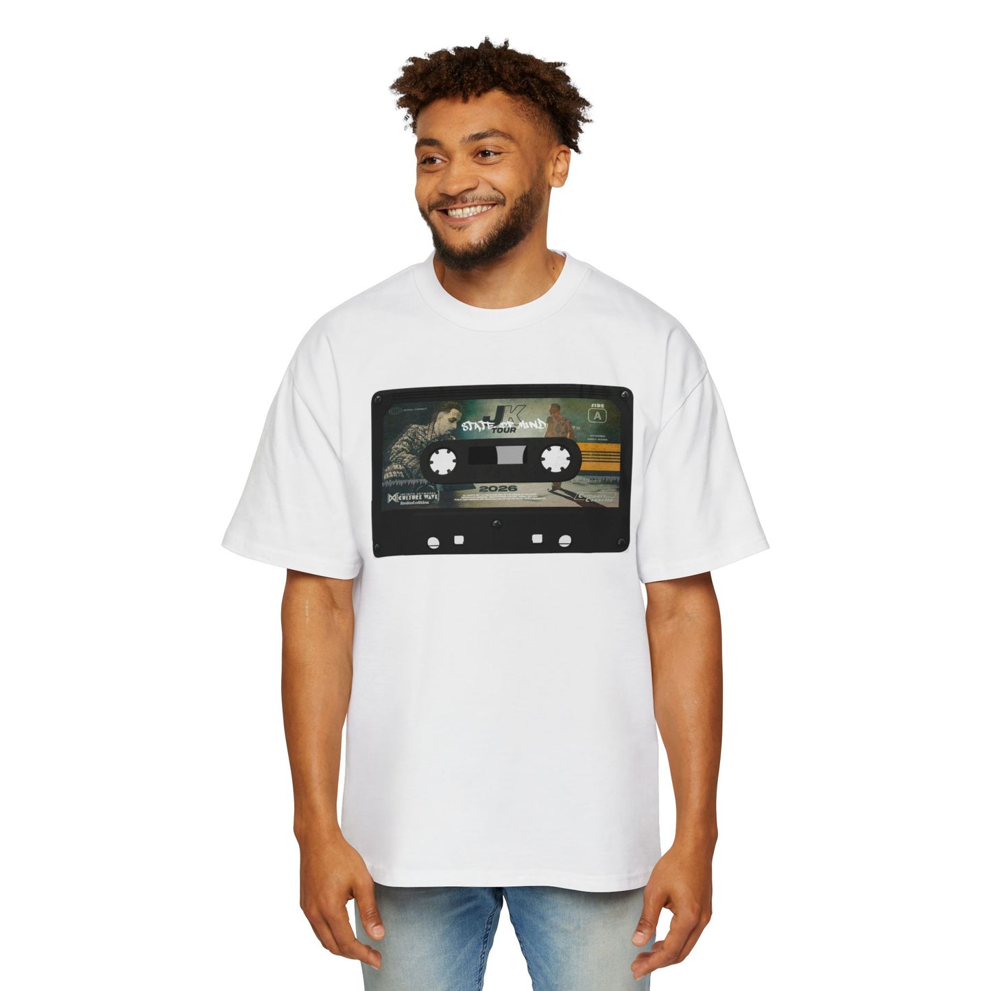 JK State of Mind Retrowave Oversized Tee