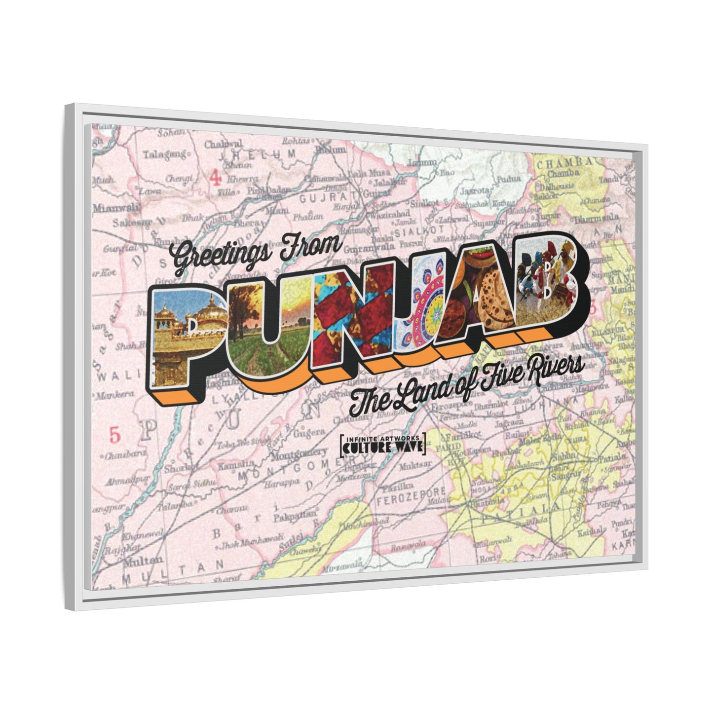 Homeland Greetings - Framed Canvas Art