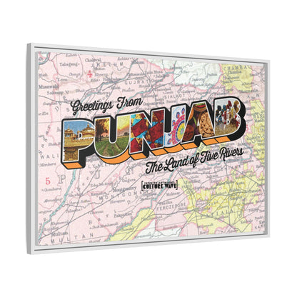 Homeland Greetings - Framed Canvas Art