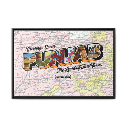 Homeland Greetings - Framed Canvas Art