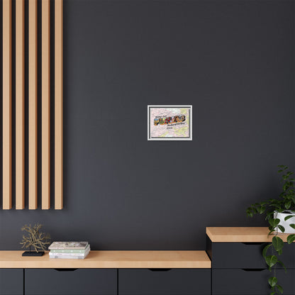 Homeland Greetings - Framed Canvas Art