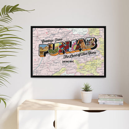 Homeland Greetings - Framed Canvas Art