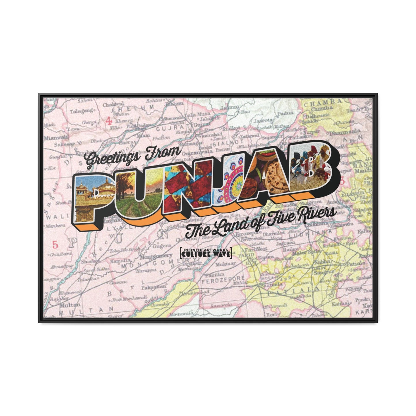 Homeland Greetings - Framed Canvas Art