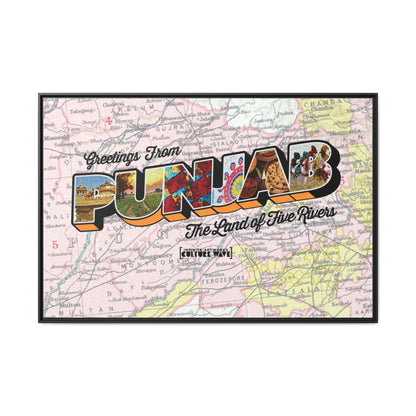 Homeland Greetings - Framed Canvas Art