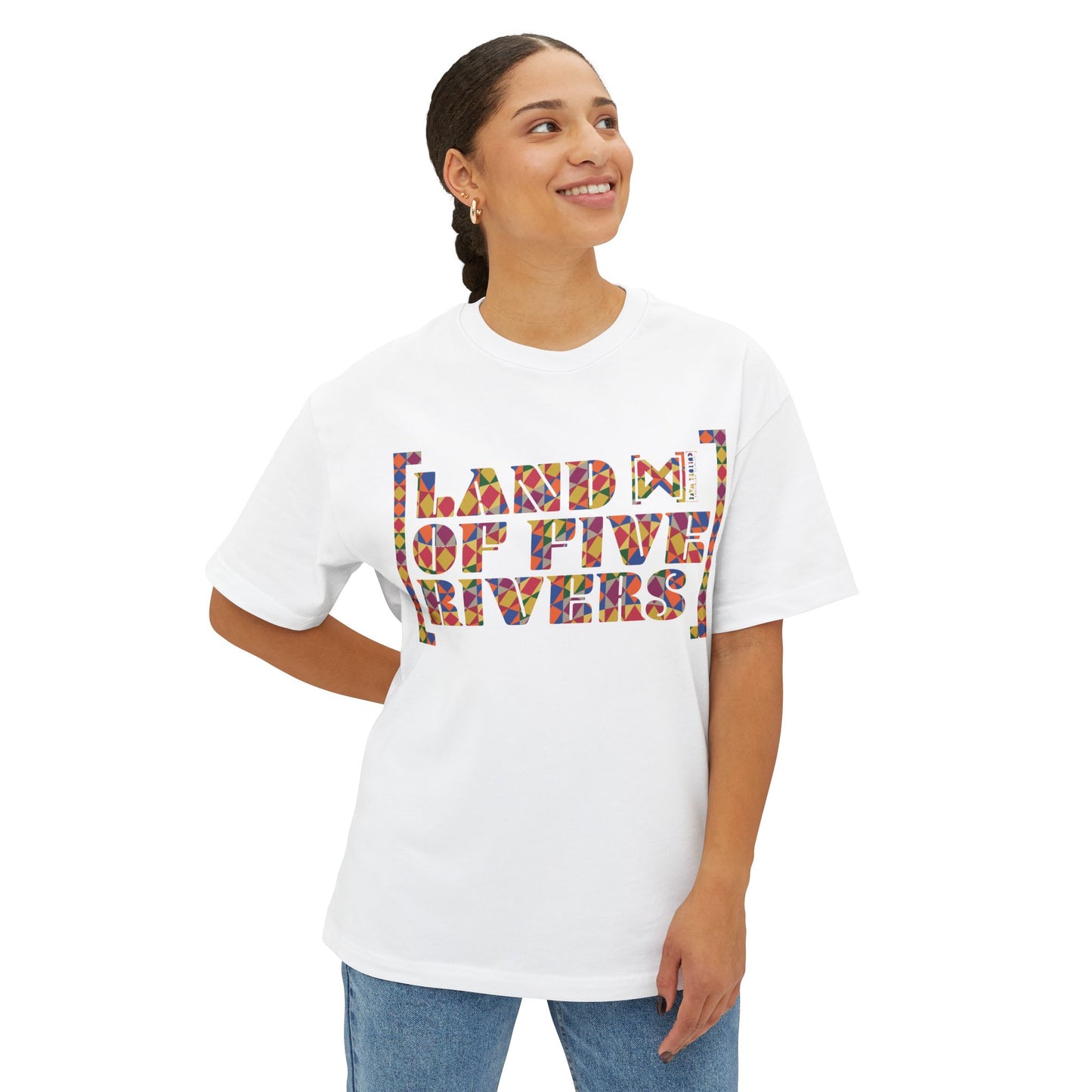 Culture Wave Phulkari Unisex Oversized Boxy Tee
