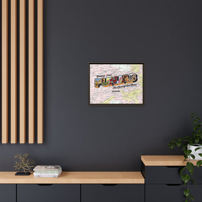 Homeland Greetings - Framed Canvas Art