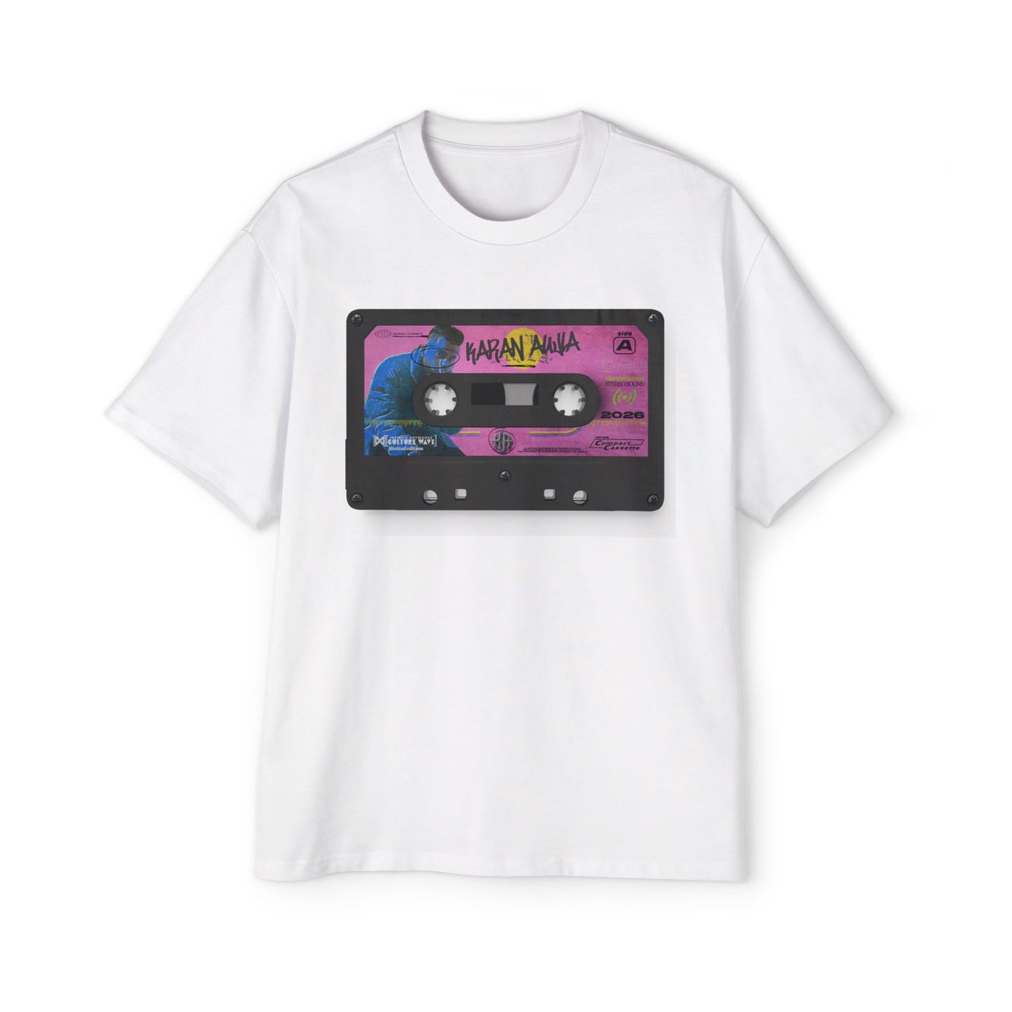 Karan Aujla Retrowave Oversized Tee