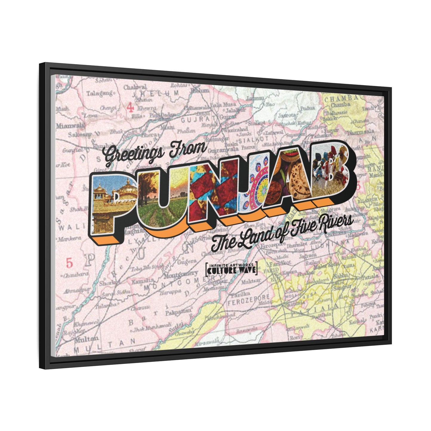 Homeland Greetings - Framed Canvas Art