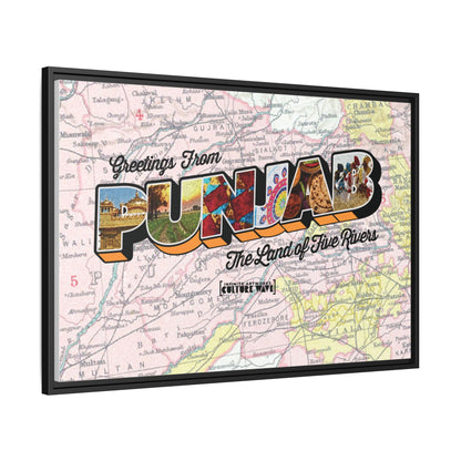 Homeland Greetings - Framed Canvas Art