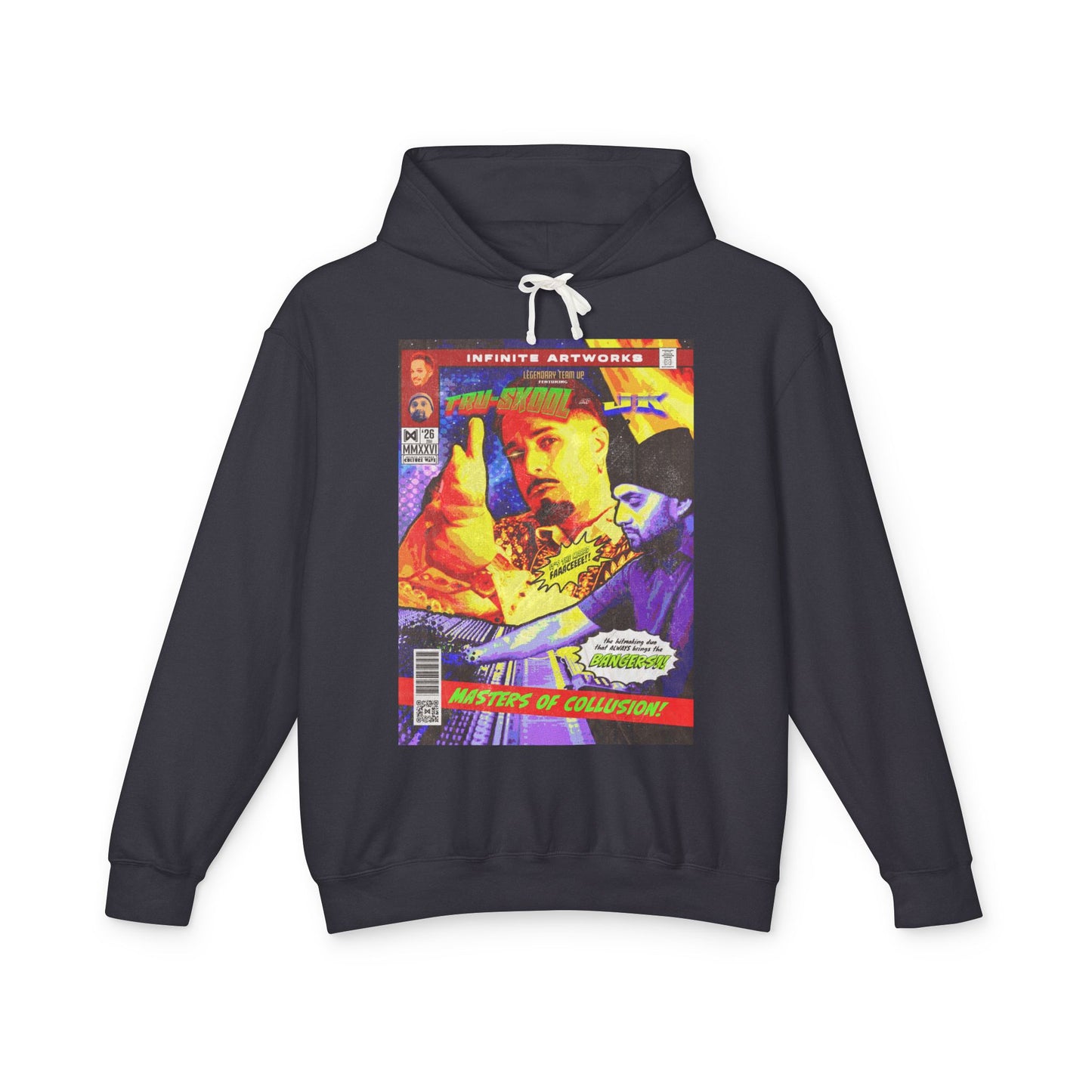 JK x Tru-Skool - Comic Tribute Unisex Lightweight Hooded Sweatshirt