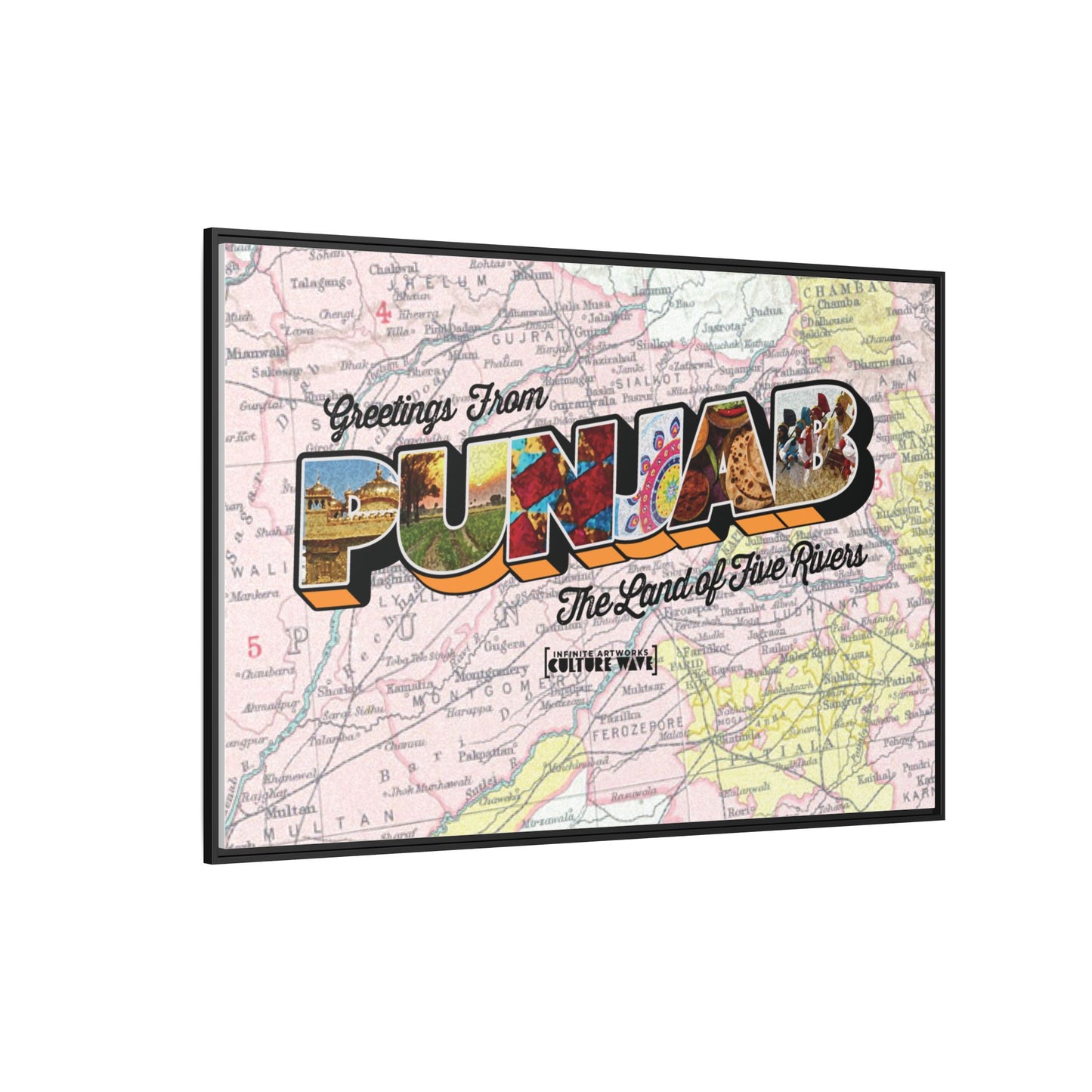 Homeland Greetings - Framed Canvas Art