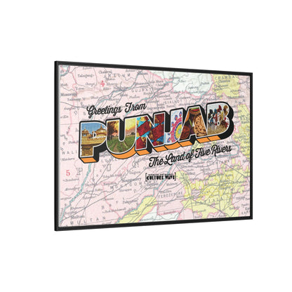 Homeland Greetings - Framed Canvas Art