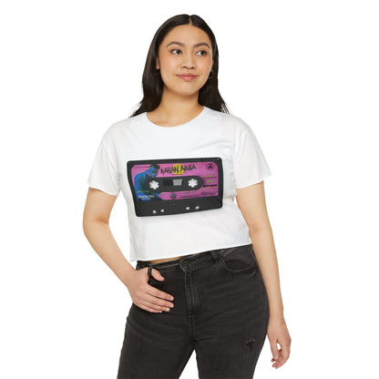 Karan Aujla Retrowave Festival Crop Top