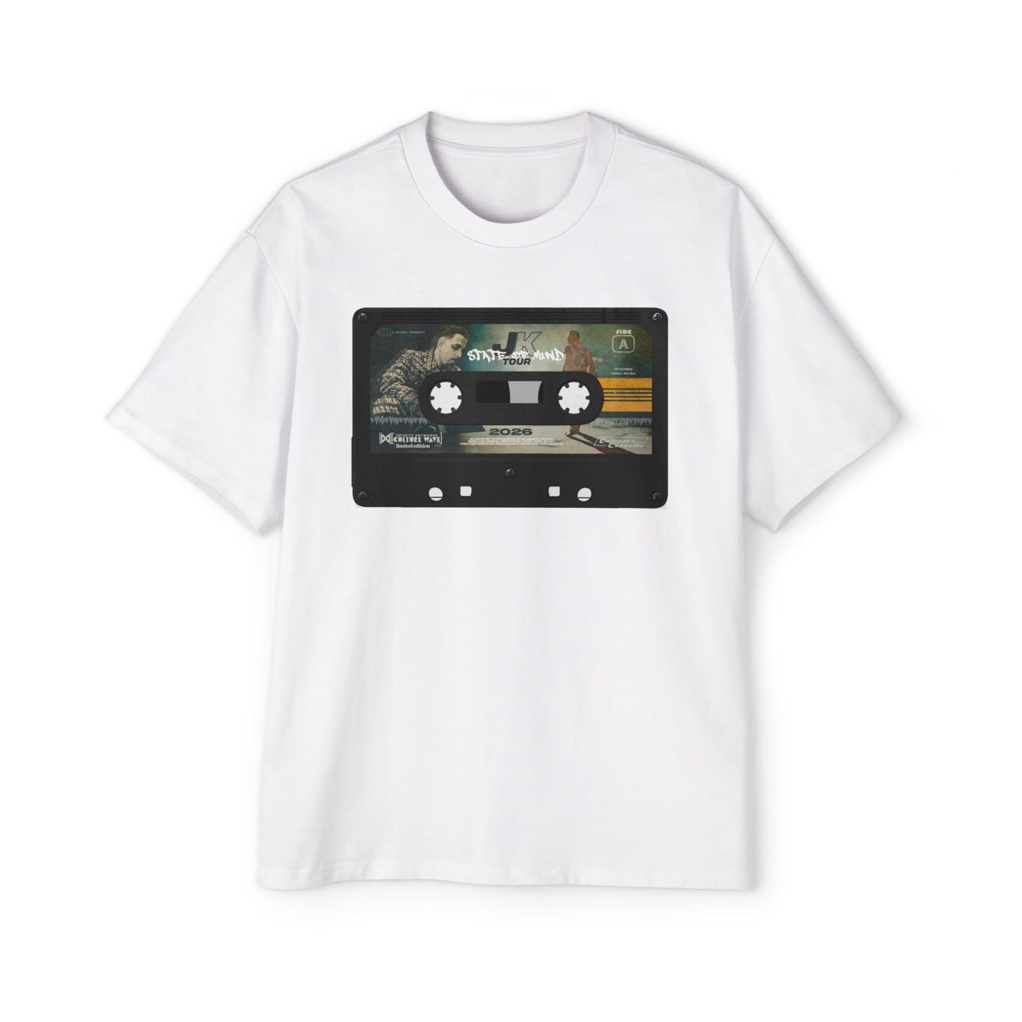 JK State of Mind Retrowave Oversized Tee
