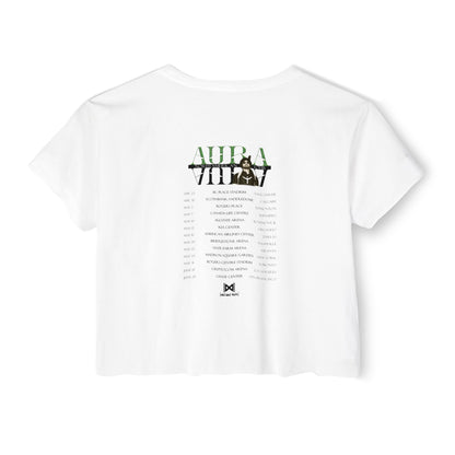 Diljit Dosanjh Aura Tour Limited Edition Retrowave Women's Crop Top